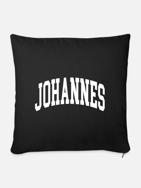 Johannes - Sofakissenbezug 45 x 45 cm - Schwarz