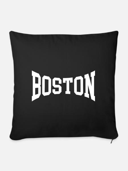 Boston - Sofakissenbezug 45 x 45 cm - Schwarz