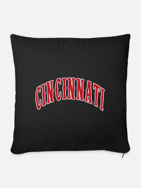 Cincinnati - Sofakissenbezug 45 x 45 cm - Schwarz