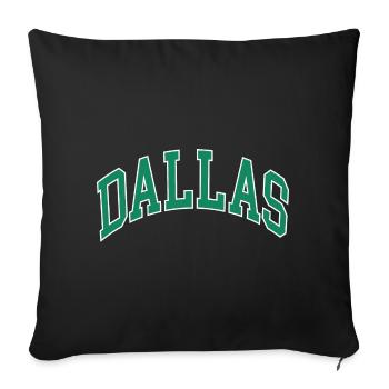 Dallas - Housse de coussin décorative 45 x 45 cm - noir - Devant