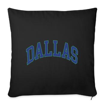 Dallas - Housse de coussin décorative 45 x 45 cm - noir - Devant