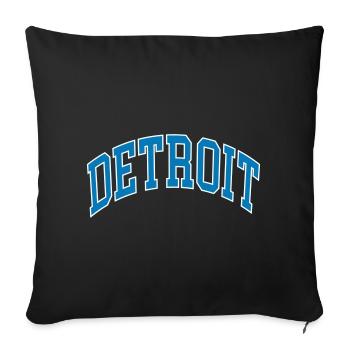 Detroit - Sofa pillowcase 17,3'' x 17,3'' (45 x 45 cm) - black - Front
