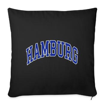 Hambourg - Housse de coussin décorative 45 x 45 cm - noir - Devant