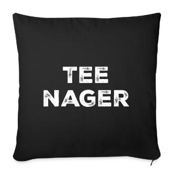 Teenager - Sofakissenbezug 45 x 45 cm - Schwarz - Vorne
