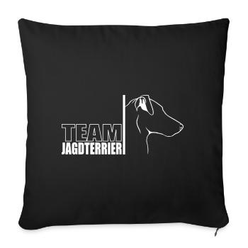 TEAM Hunting Terrier Dogs Dog Hunting Dogs Wilsigns - Sofa pillowcase 17,3'' x 17,3'' (45 x 45 cm) - black - Front