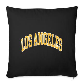 Los Angeles - Sofa pillowcase 17,3'' x 17,3'' (45 x 45 cm) - black - Front