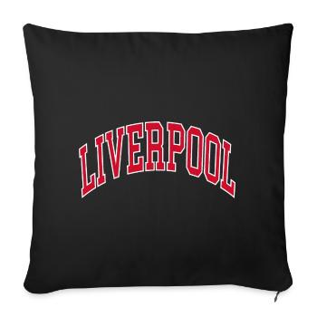 Liverpool - Housse de coussin décorative 45 x 45 cm - noir - Devant