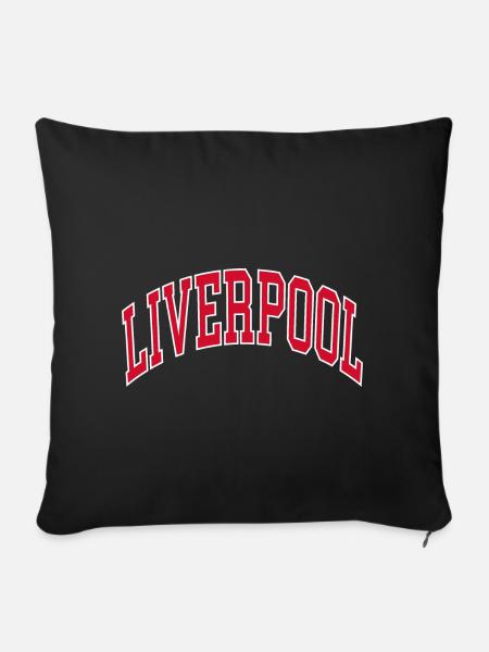 Liverpool - Sofakissenbezug 45 x 45 cm - Schwarz