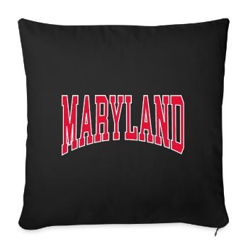 Maryland - Housse de coussin décorative 45 x 45 cm - noir - Devant