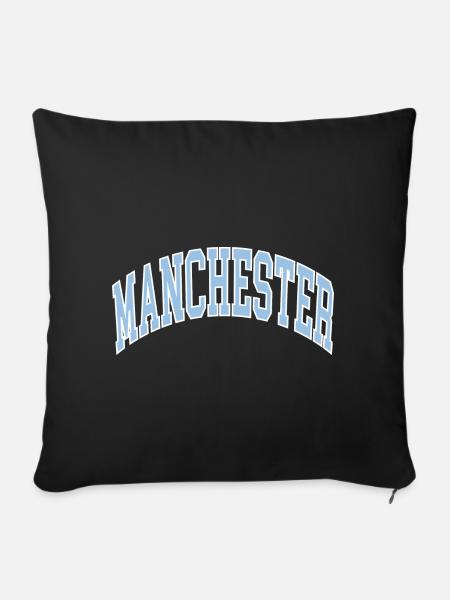 Manchester - Sofakissenbezug 45 x 45 cm - Schwarz