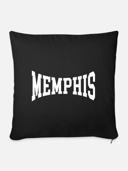 Memphis - Sofakissenbezug 45 x 45 cm - Schwarz