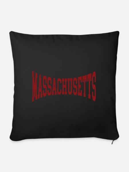 Massachusetts - Sofakissenbezug 45 x 45 cm - Schwarz