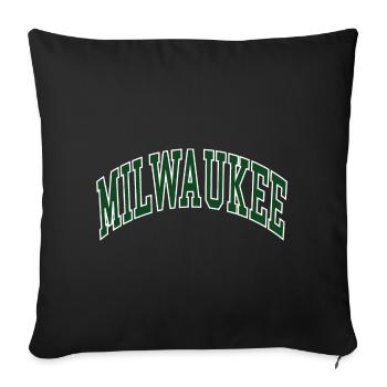 Milwaukee - Housse de coussin décorative 45 x 45 cm - noir - Devant