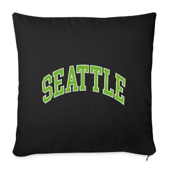 Seattle - Sofa pillowcase 17,3'' x 17,3'' (45 x 45 cm) - black - Front