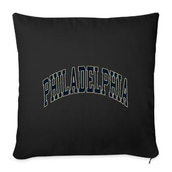 Philadelphie - Housse de coussin décorative 45 x 45 cm - noir - Devant