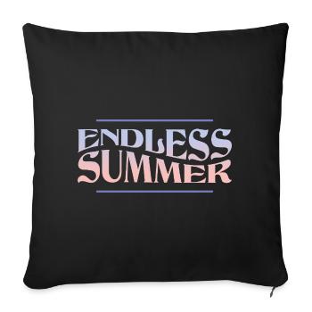 Endless Summer – Retro Summer Vibes - Sofa pillowcase 17,3'' x 17,3'' (45 x 45 cm) - black - Front
