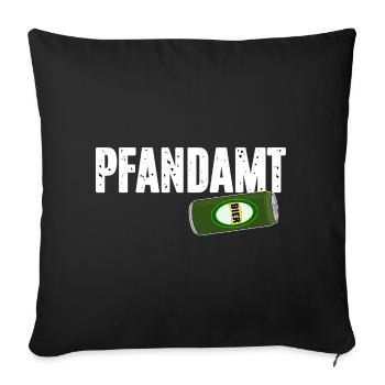 Bureau de prêt sur gage - Housse de coussin décorative 45 x 45 cm - noir - Devant