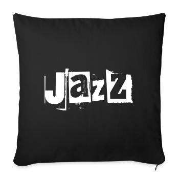 Jazz Graffiti Bold Vibe - Sofakissenbezug 45 x 45 cm - Schwarz - Vorne