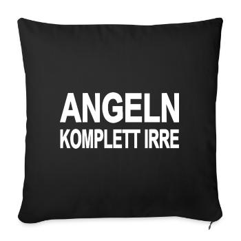 Angeln - Sofakissenbezug 45 x 45 cm - Schwarz - Vorne