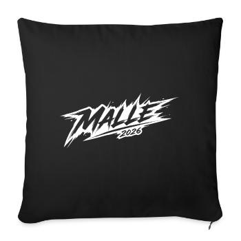 Malle 2026 - Housse de coussin décorative 45 x 45 cm - noir - Devant