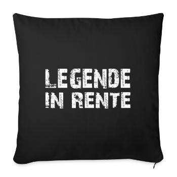 Endlich Rentner - Sofakissenbezug 45 x 45 cm - Schwarz - Vorne