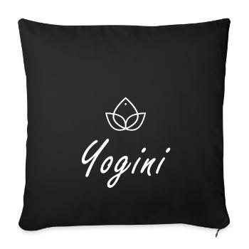 Yogini - Sofakissenbezug 45 x 45 cm - Schwarz - Vorne