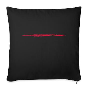 Linie_01 - Housse de coussin décorative 45 x 45 cm - noir - Devant