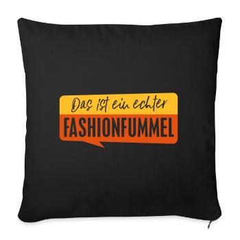 This is a real fashion fad - Sofa pillowcase 17,3'' x 17,3'' (45 x 45 cm) - black - Front