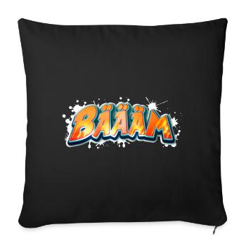 BÄÄÄM bäääm bääm - Sofakissenbezug 45 x 45 cm - Schwarz - Vorne