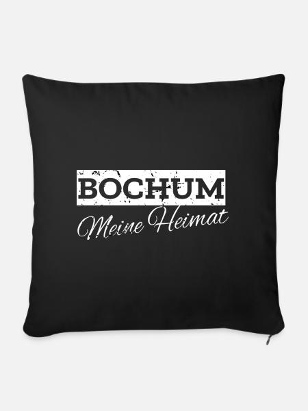 Bochum Ruhrpott Geschenke aus Bochum trendige - Sofakissenbezug 45 x 45 cm - Schwarz