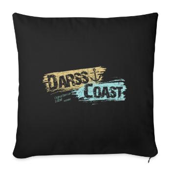 DarssCoast - Original Brand - Sofakissenbezug 45 x 45 cm - Schwarz - Vorne