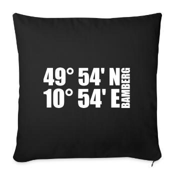 Bamberg coordinates - Sofa pillowcase 17,3'' x 17,3'' (45 x 45 cm) - black - Front