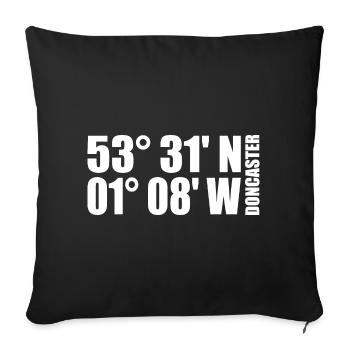 Doncaster Coordinates - Sofa pillowcase 17,3'' x 17,3'' (45 x 45 cm) - black - Front