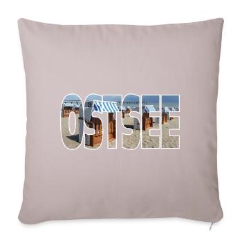 mer Baltique - Housse de coussin décorative 45 x 45 cm - taupe clair - Devant