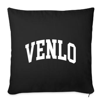 Venlo - Housse de coussin décorative 45 x 45 cm - noir - Devant