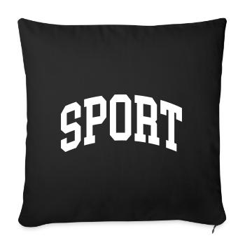 Sport - Sofakissenbezug 45 x 45 cm - Schwarz - Vorne