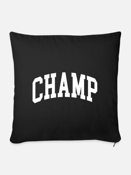Champ - Sofakissenbezug 45 x 45 cm - Schwarz