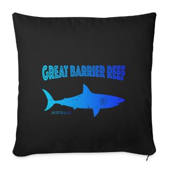 Great Barrier Reef - Sofakissenbezug 45 x 45 cm - Schwarz - Vorne
