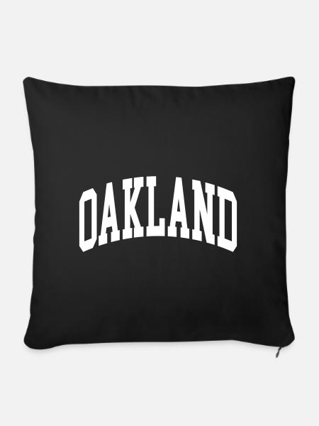 Oakland - Sofakissenbezug 45 x 45 cm - Schwarz