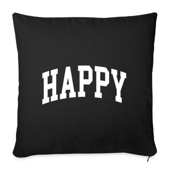 Content - Housse de coussin décorative 45 x 45 cm - noir - Devant