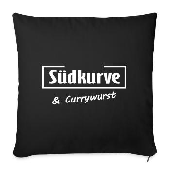 Stadium and sausage - Sofa pillowcase 17,3'' x 17,3'' (45 x 45 cm) - black - Front