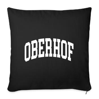 Oberhof - Housse de coussin décorative 45 x 45 cm - noir - Devant