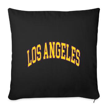 Los Angeles - Sofa pillowcase 17,3'' x 17,3'' (45 x 45 cm) - black - Front