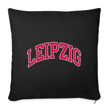 Leipzig - Sofakissenbezug 45 x 45 cm - Schwarz - Vorne