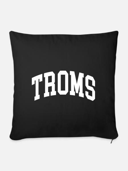 Troms - Sofakissenbezug 45 x 45 cm - Schwarz
