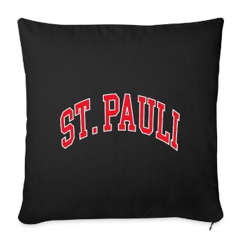 St. Pauli - Sofa pillowcase 17,3'' x 17,3'' (45 x 45 cm) - black - Front