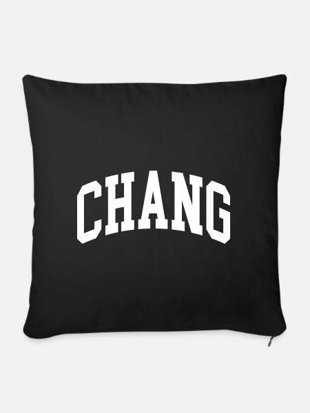 Chang - Sofakissenbezug 45 x 45 cm - Schwarz