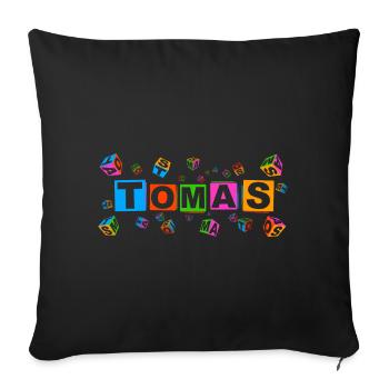 TOMAS colourful cubes - Sofakissenbezug 45 x 45 cm - Schwarz - Vorne