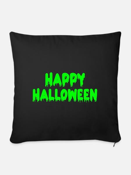 Happy Halloween - Sofakissenbezug 45 x 45 cm - Schwarz