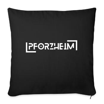 Pforzheim - Housse de coussin décorative 45 x 45 cm - noir - Devant